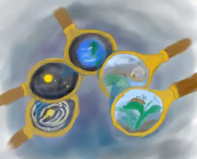 In physics, especially in cosmology, scale tells how one can understand a phenomenon or natural object. © Hermano Farias.